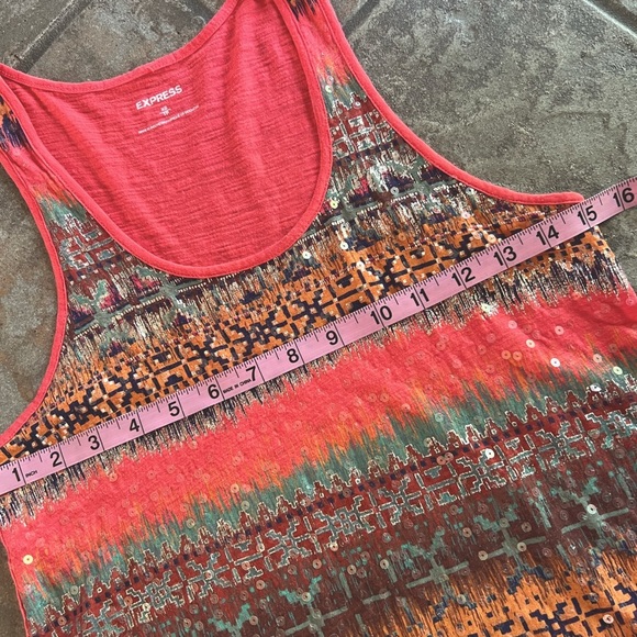 ⭐️BOGO FREE⭐️ EXPRESS Coral Asymmetrical Tank Top - Picture 6 of 8